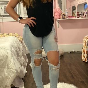 Fashion nova beach bum jeans